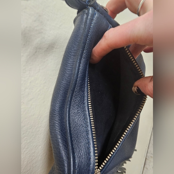 Tribe America Navy Blue Leather Concho Clip Bag & Crossbody Purse - Picture 8 of 9